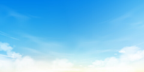 Wall Mural - sky blue background,clear spring sky with dramatic cloud over beach,horizon landscape summer bright 