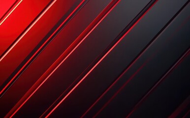 Poster - Abstract diagonal lines background in red and black tones creating a dynamic and modern visual effect suitable for various design projects