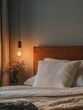 © Dede - A low angle view of a well lit bedroom