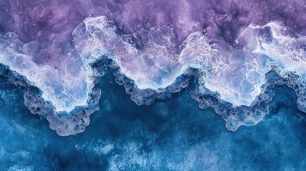 Poster - Glossy Abstract Ocean Splashes in Vibrant Colors