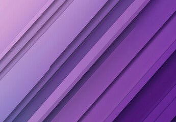 Poster - Abstract geometric background with vibrant shades of purple featuring diagonal lines and layered textures for modern design applications