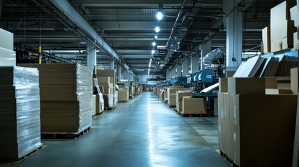 Poster - High-Volume Print Production in Industrial Setting