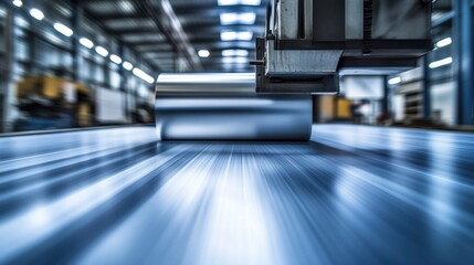 Poster - Industrial Press Undergoing Routine Maintenance Process