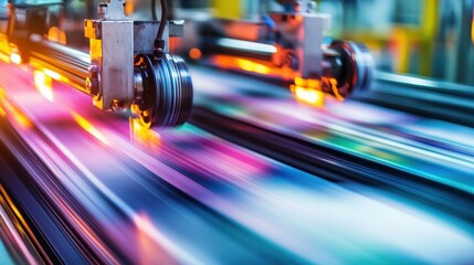 Poster - Industrial Print Shop with Efficient Management Processes