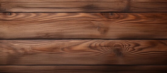 Leinwandbilder - Horizontal brown wooden texture background with natural grain patterns offering ample space for text placement, suitable for various designs.
