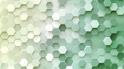 Poster - Creating soft bokeh of hexagon shapes in a gradient from light artistic studio graphic design digital environment close-up visual aesthetics