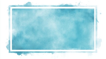 Poster - Soft focus textured pale blue rectangle abstract art digital medium minimalistic design aesthetic viewpoint modern concept