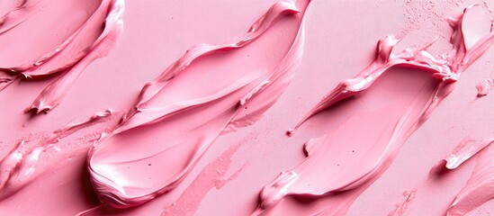 Poster - Vibrant pink textured background with dynamic brush strokes showcasing various shades of pink, creating an expressive and artistic visual effect
