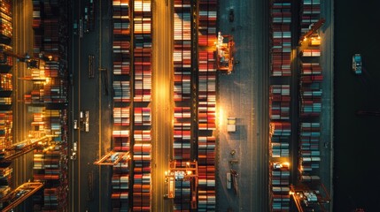 Poster - Optimizing warehouse logistics and inventory tracking global operations industry insights e-commerce environment strategic framework