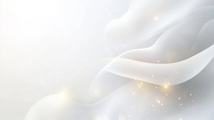Poster - Creating a serene atmosphere digital space abstract art minimalist design aesthetic perspective white gradients