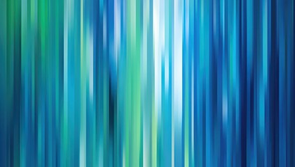 Poster - Abstract vertical lines in blue and green shades creating a smooth gradient effect suitable for backgrounds, wallpapers, and creative designs