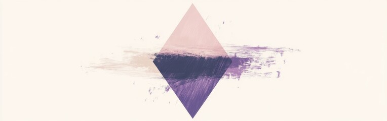 Aufkleber - Negative space design with soft colors creates an abstract balanced composition