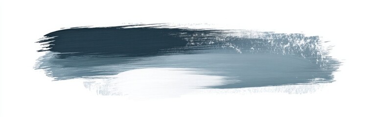 Aufkleber - Elegant pencil strokes create a calming wash of color transitioning from deep blue to soft gray on a blank canvas