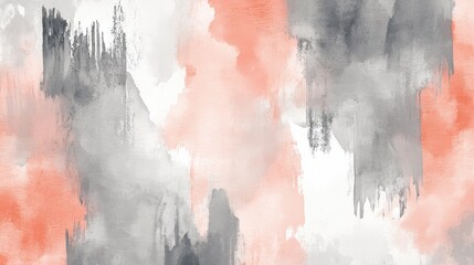 Poster - Elegant abstract pencil strokes create a soft wash of colors with torn edges in contemporary art style