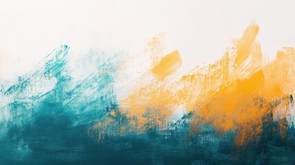Poster - Vibrant strokes of color on a clean white canvas showcasing artistic expression and creativity