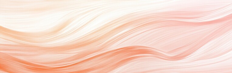 Poster - Abstract pencil strokes in muted peach colors create a soft, flowing texture that evokes a sense of calm and tranquility