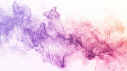 Aufkleber - Gradient abstract design with smooth transitions in purple, pink, and orange hues conveying a sense of tranquility and flow in artistic expression