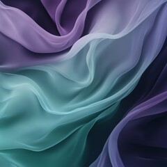 Poster - A minimalist luxury background featuring a velvety smooth gradient of rich jewel tones, softly blending from deep emerald to royal purple. 