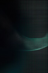 Poster - abstract geometric teal and black digital pattern with modern dynamic design