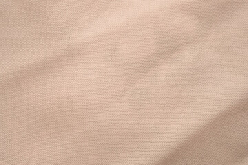 Wall Mural - beige color fabric texture background closeup