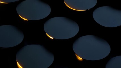 Poster - Abstract seamless pattern with minimal background featuring cylindrical shapes and subtle lighting effects, Abstract seamless of minimal 3d background