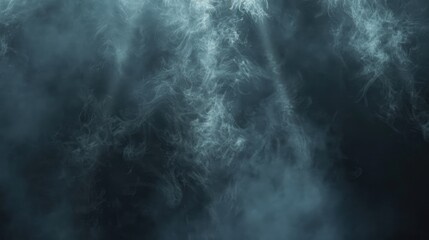 ethereal luminescence, submerged particles in the deep twilight water space
