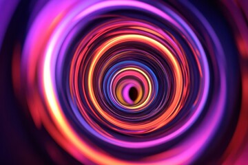 Poster - swirling colors create a mesmerizing vortex effect in a dark background