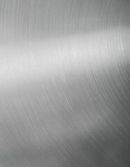 Wall Mural - brushed silver metal texture. smooth gray gradient metallic background.