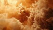 © Rapit - Orange and white smoke clouds, abstract background, cosmic scene