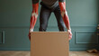 © Beratonic Studios - person lifting box gravity force muscles