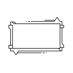 Aufkleber - Digital Interface Frame: A minimalist digital frame design with geometric elements, perfect for adding a modern and tech-savvy touch to your digital designs. 