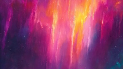 Poster - vibrant abstract painting with colorful strokes