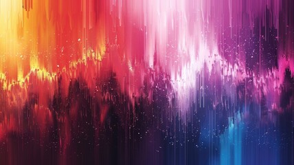Fototapete - Abstract picture micro light sparkling particle represent data flow vivid flowing wave with high tech background, create digital effect scene perfect for energetic and fantasy wallpaper design. AIG53.