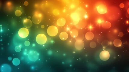 Poster - vivid gradient background with artistic blurs and light effects