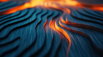 Poster - Warm Textures in Artistic Handcrafted Grain Design