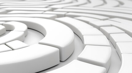 Poster - Abstract Clean White Pattern for Decision Making and Style