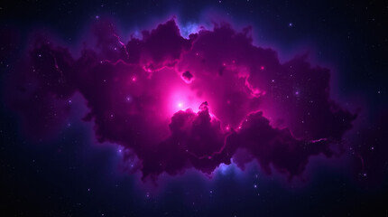 distant nebula swirling with vibrant blues, purples, and oranges wallpaper desktop background | gene