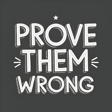 prove them wrong with monochromatic background