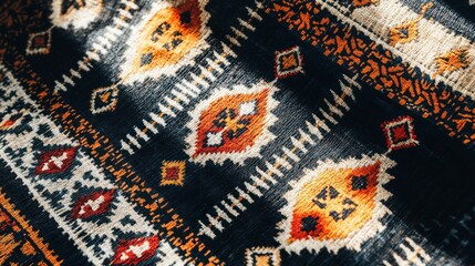 Poster - Intricate Cultural Artifact with Bright Patterns