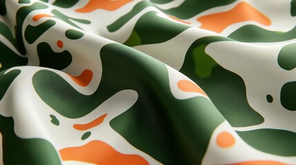 Poster - Organic Patterns on Fabric with High Contrast Lighting