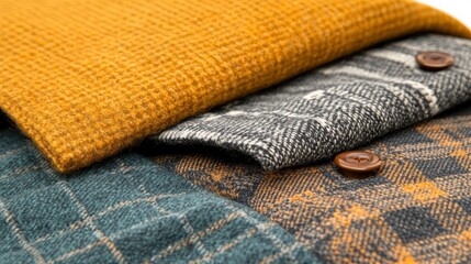 Poster - Stylish Muted Tone Fabric Patterns for Fashion Design