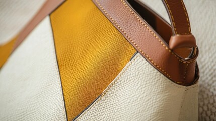 Poster - Trendy Handbag with Dynamic Patterns and Natural Light