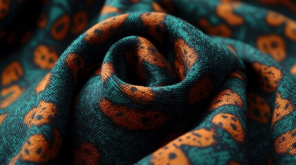 Poster - Trendy Jacket Fabric with Vibrant Color Patterns
