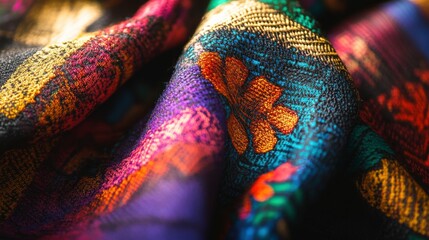 Poster - Vibrant Patterns on Trendy Dress with Bright Colors