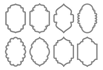 Aufkleber - A set of simple vintage style frames