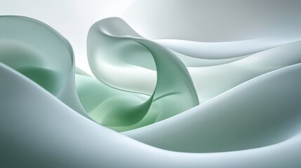 Poster - Gentle Flowing Shapes in Natural Calmness