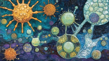 Poster - Merging Science and Art with Organic Shapes