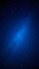 night starry sky and bright blue galaxy, horizontal background banner. with white shades