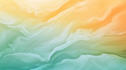 Poster - Smooth Green to Yellow Gradient Flow Background