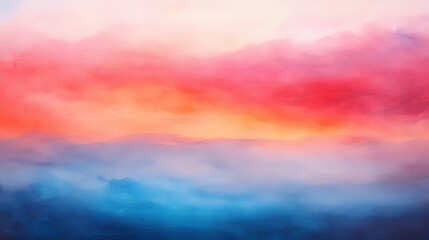 Poster - Soft Blurred Backgrounds in Warm and Cool Tones